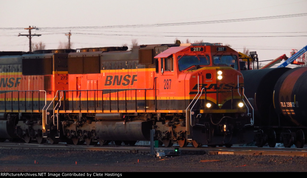 BNSF 287 and 273 